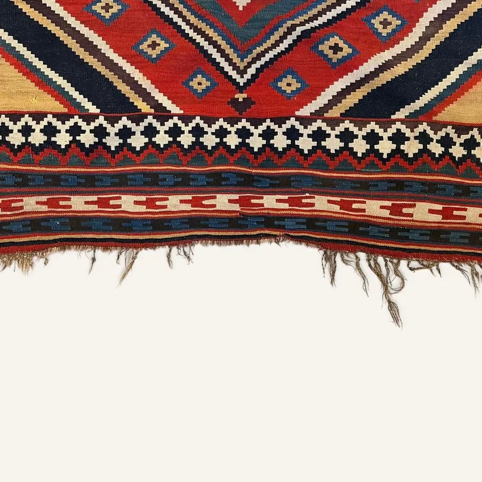 Early 20th Century Turkish Wool Kilim Runner