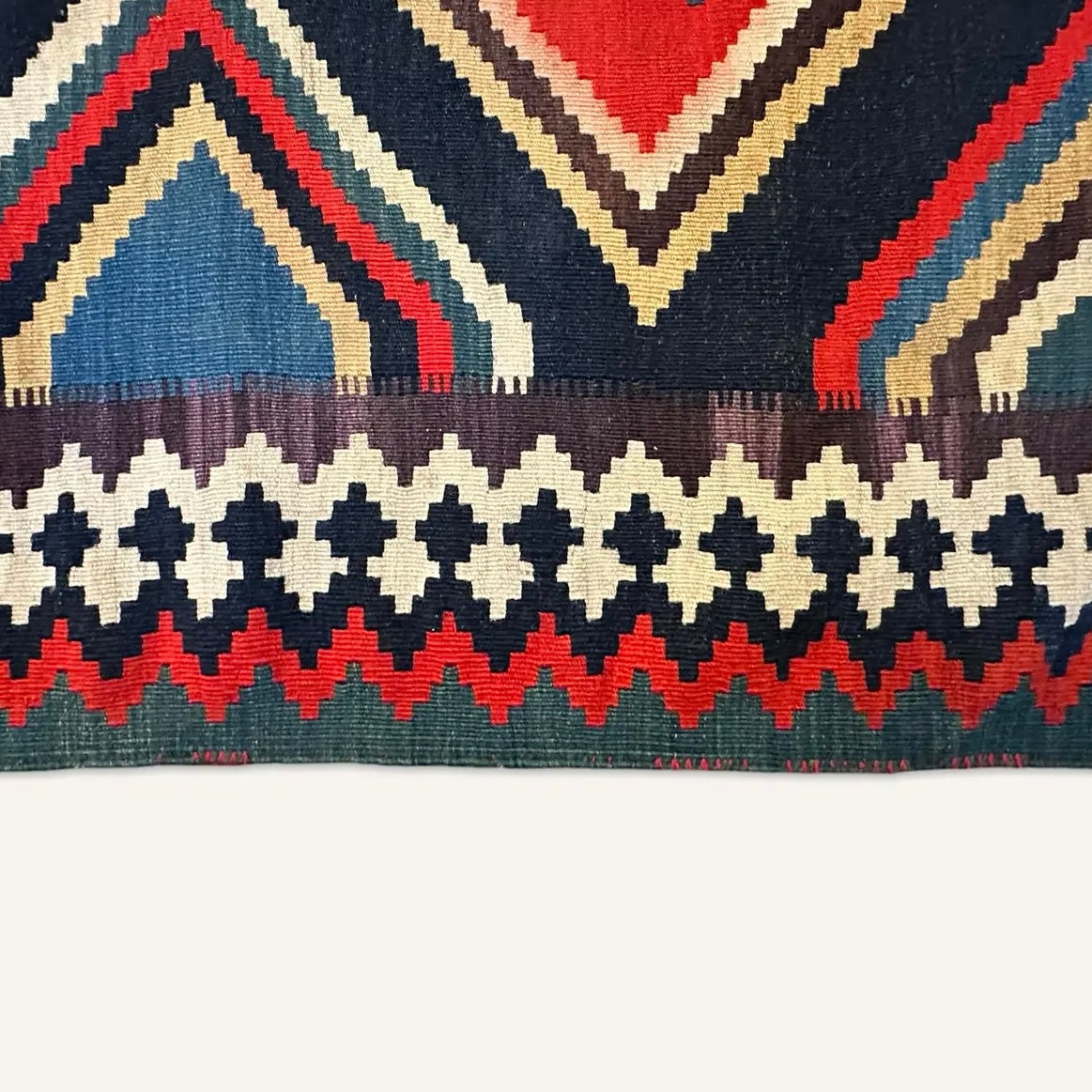 Early 20th Century Turkish Wool Kilim Runner