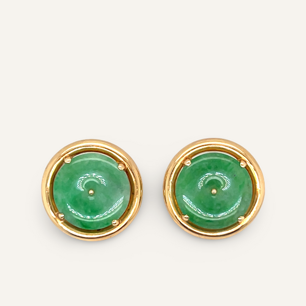 Gumps Jade Earrings