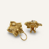 14k Floral Clip Earrings