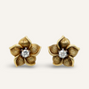 14k Floral Clip Earrings