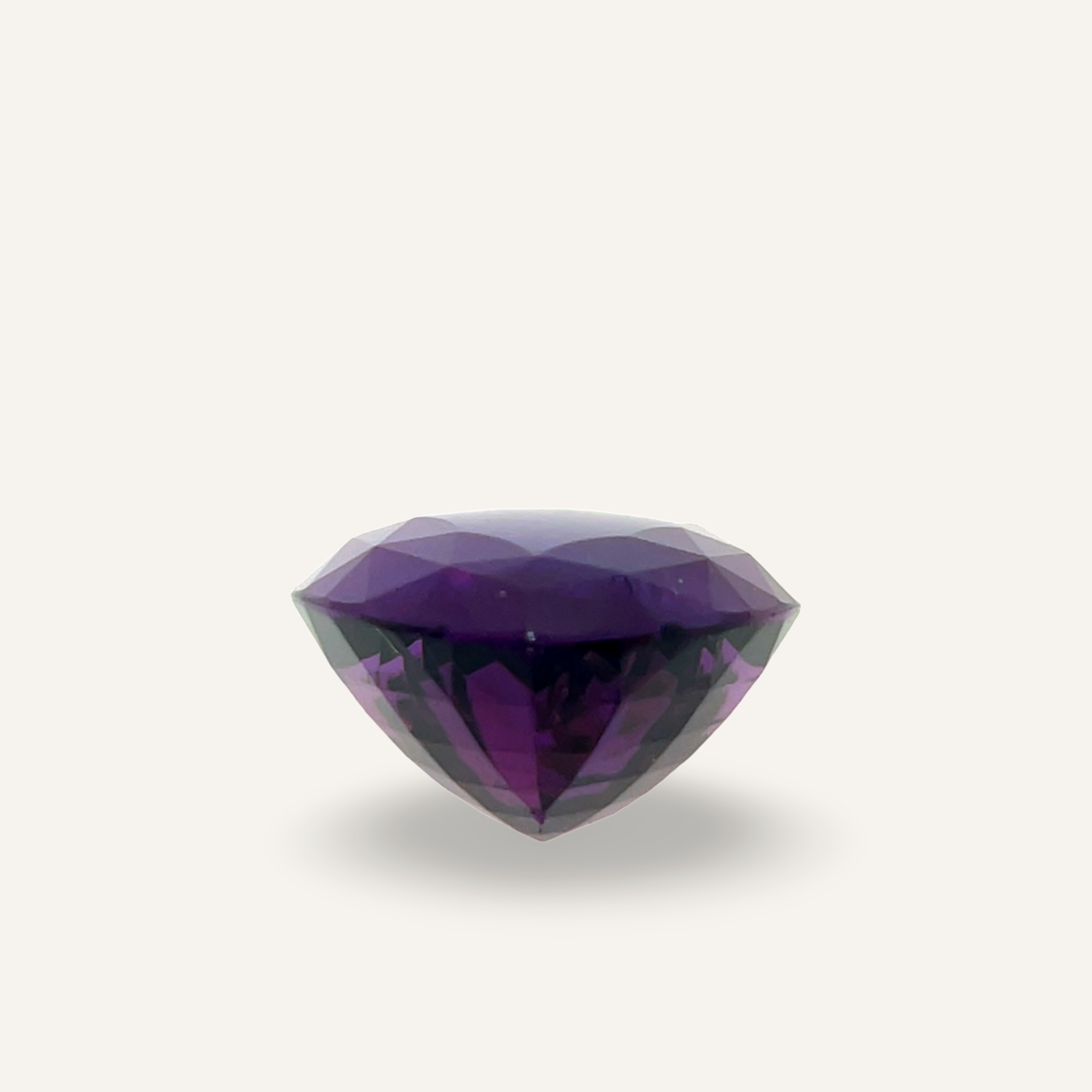 Amethyst Puffy Heart Pendant