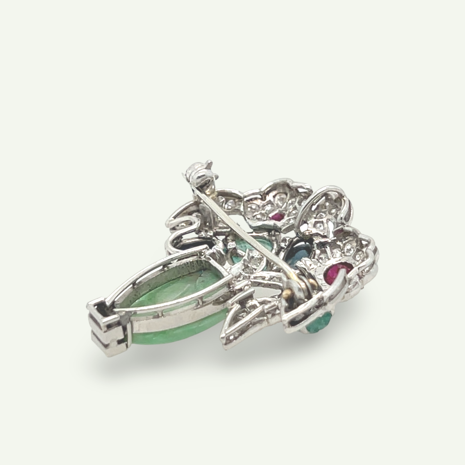 Jadeite brooch