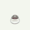 Diamond and Ruby Engagement ring