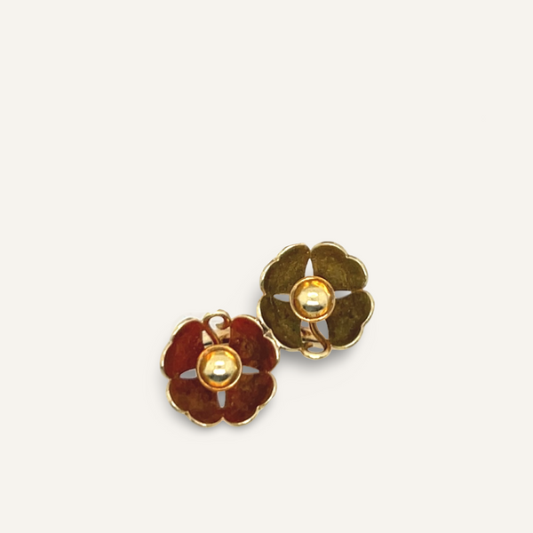 Vintage Cartier Flower Ring and Brooch