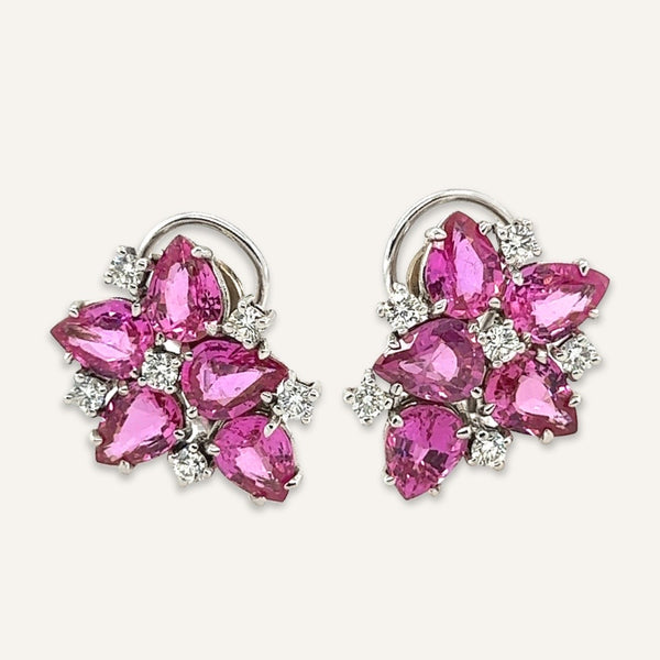 Pink Sapphire Earrings