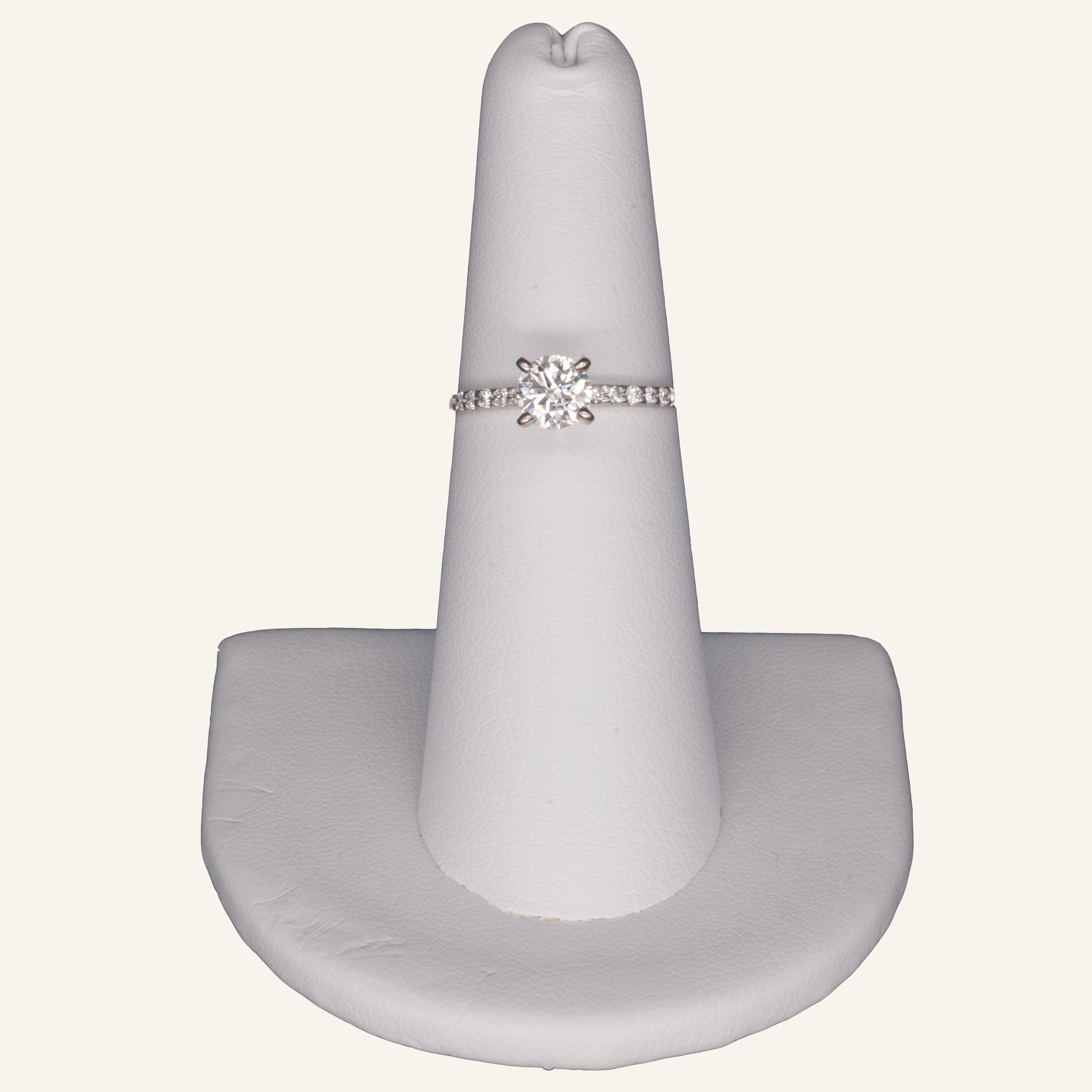 14k White Gold Diamond Engagement Ring
