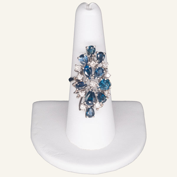 Sapphire and Diamond Ring