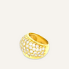 18k Yellow Gold Diamond Cigar Band