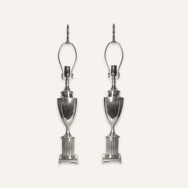 Silverplate Urn Table lamps