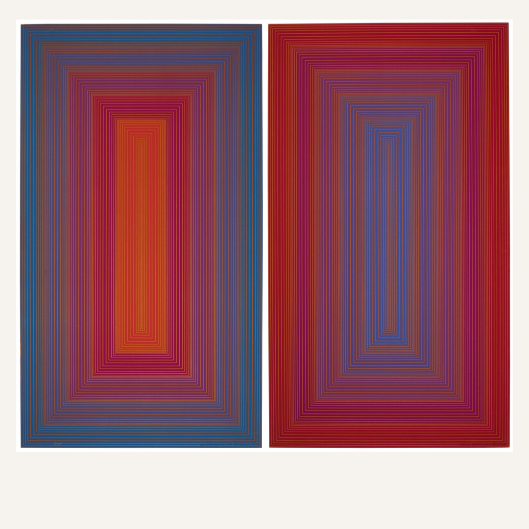 Richard Anuszkiewicz, Blue to Red Portal, Red to Blue Portal