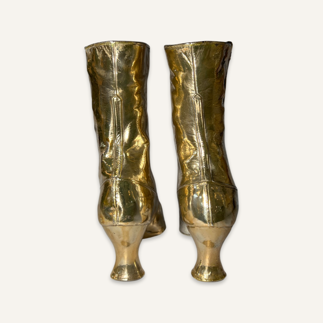 Silverplate Victorian Silverplated Shoes