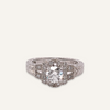 Art Deco 14k White Gold Diamond Ring
