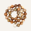 Brown Sugar Nephrite Jade Bead and Diamond Necklace