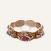 Sapphire and Ruby Chinese Export Sterling Silver Bracelet