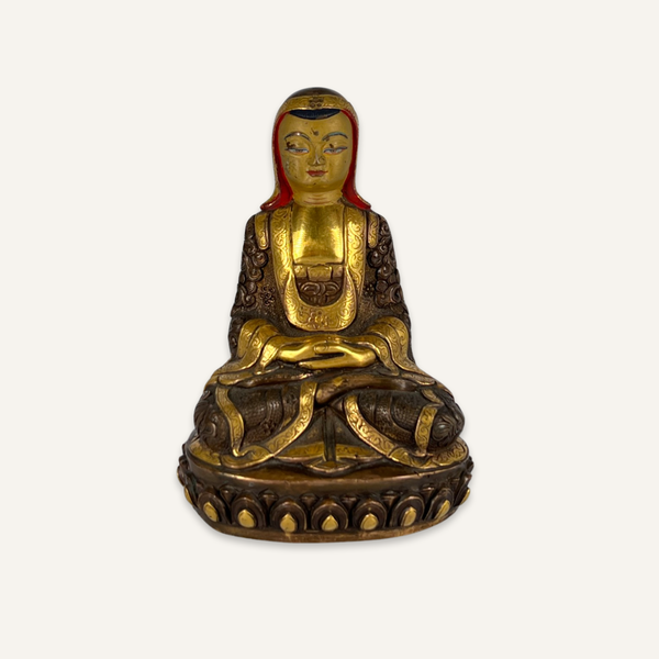 20th c. Mongolian Brass Buddha