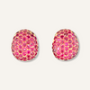 Ruby and 18k yellow gold earrings