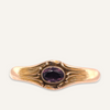 14k Yellow Gold Amethyst Bangle