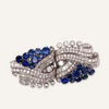 Platinum, Diamond and Sapphire Clip/Brooch
