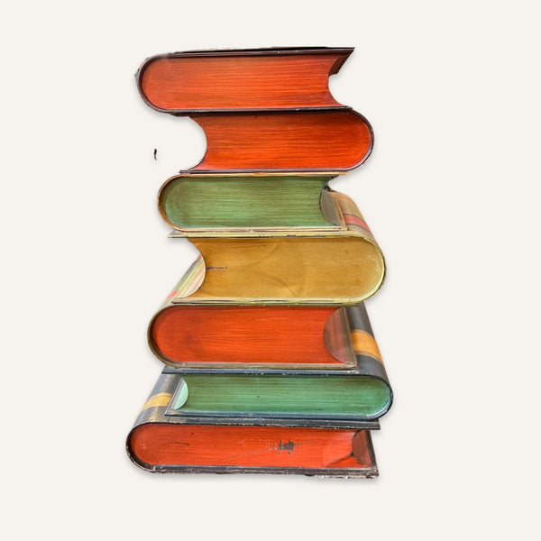 Pair of 1950’s Italian Tole Metal Book End Tables