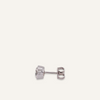 18k White Gold Diamond Post Earrings