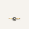 14k Yellow Gold Diamond Solitaire Ring
