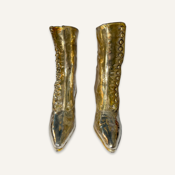Silverplate Victorian Silverplated Shoes