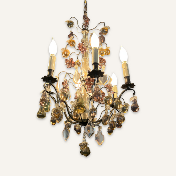 Murano Hollywood Regency Style Chandelier