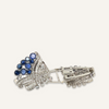 Platinum, Diamond and Sapphire Clip/Brooch