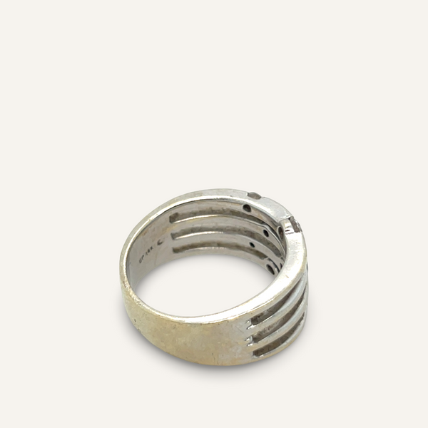 Matte Diamond cluster Ring