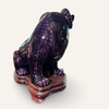 Large Aubergine porcelain Kangxi (or later) Ram figure