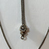 Victorian Silver and Gold Plate Lariat Slide Necklace
