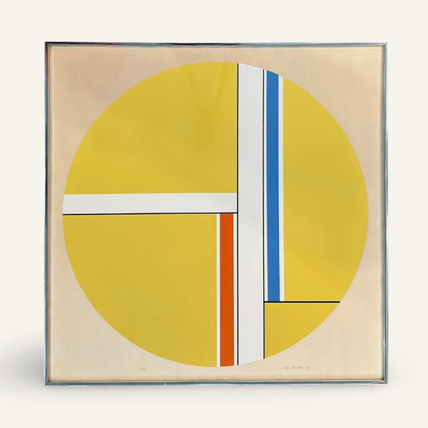untitled, Yellow Tondo by Ilya Bolotowsky