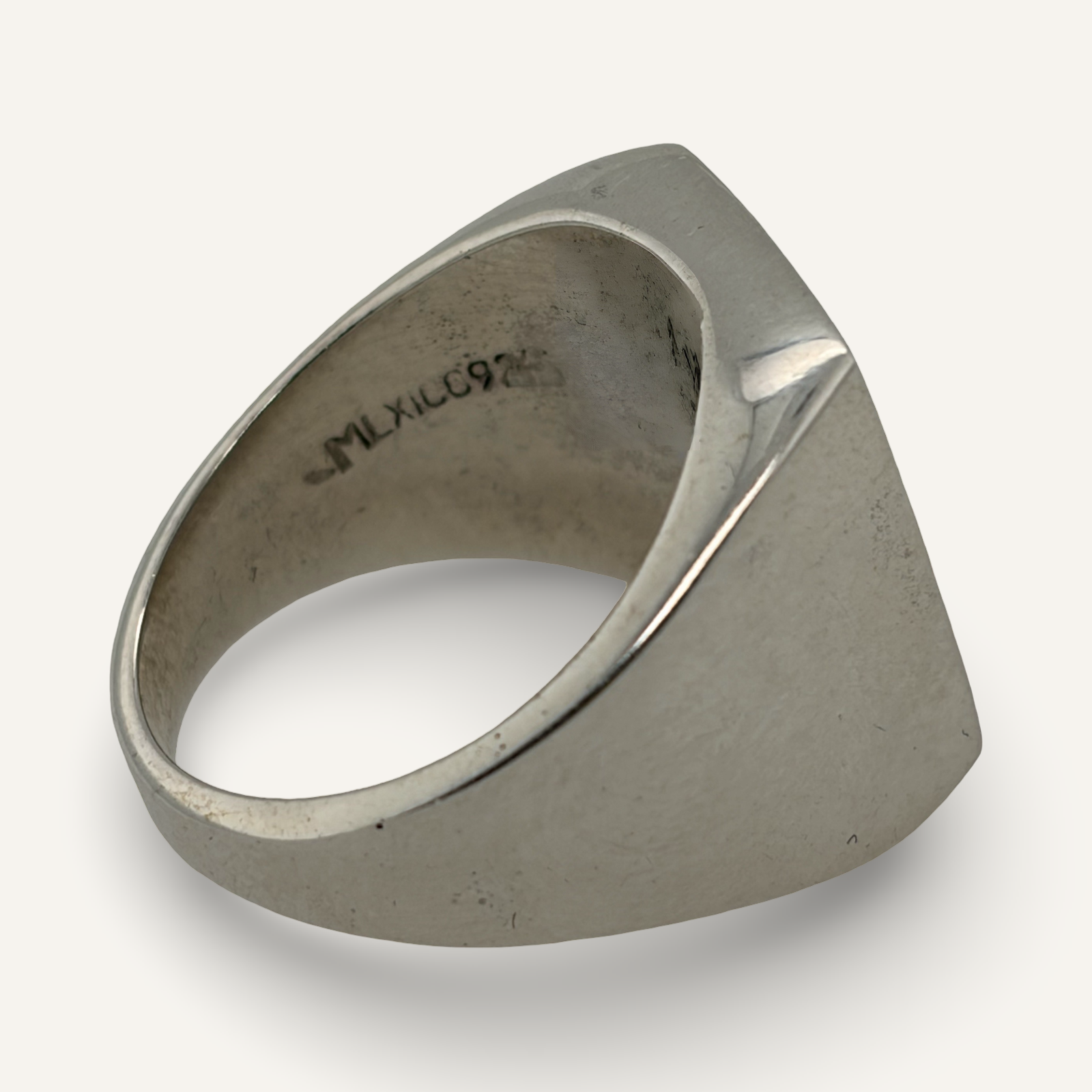 Square Turquoise and Sterling Ring