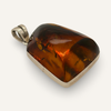 Fine Included Amber and Sterling Pendant