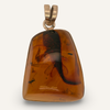Fine Included Amber and Sterling Pendant