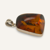 Fine Included Amber and Sterling Pendant