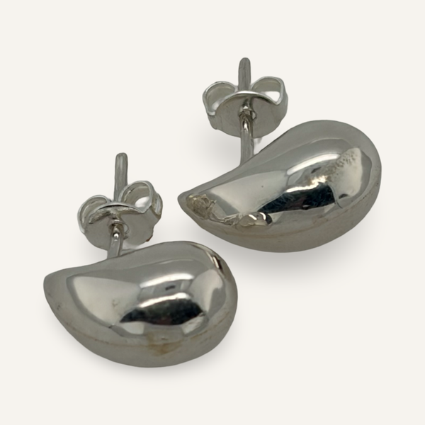 Sterling Droplet Stud Earrings