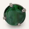 Malachite and Sterling Ring