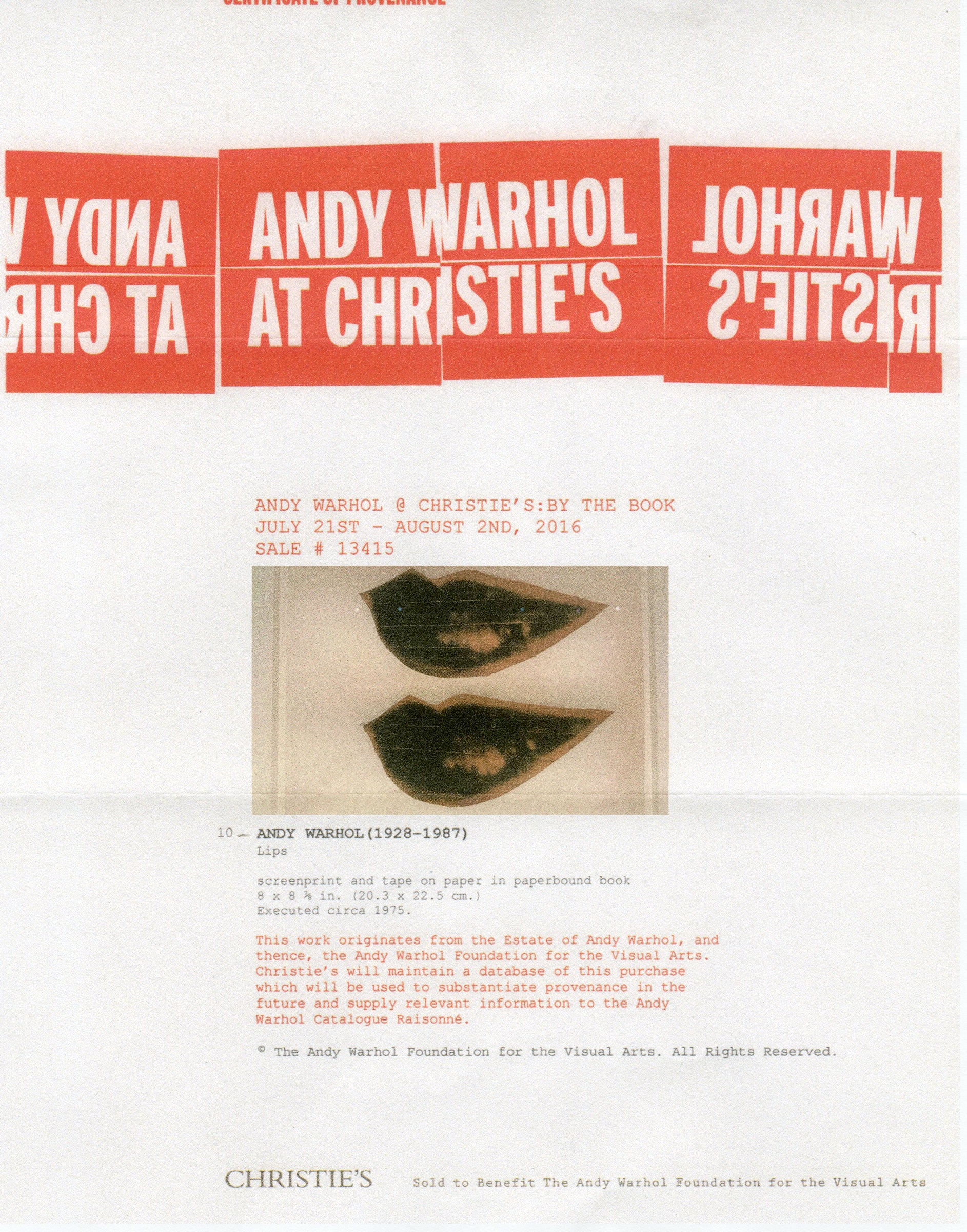 Andy Warhol, Lips