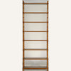 Baker Furniture Company Walnut Faux Bamboo Etagere Bookcase