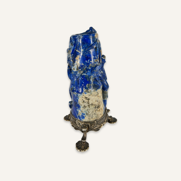 Lapis Bud Vase with Sterling Silver Stand