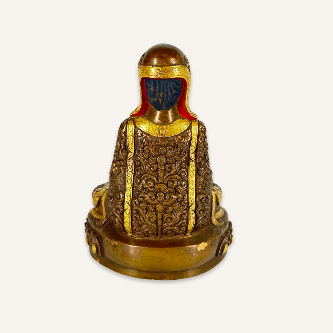 20th c. Mongolian Brass Buddha