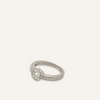 Art Deco 14k White Gold and Diamond Engagement Ring