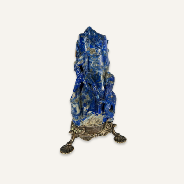 Lapis Bud Vase with Sterling Silver Stand