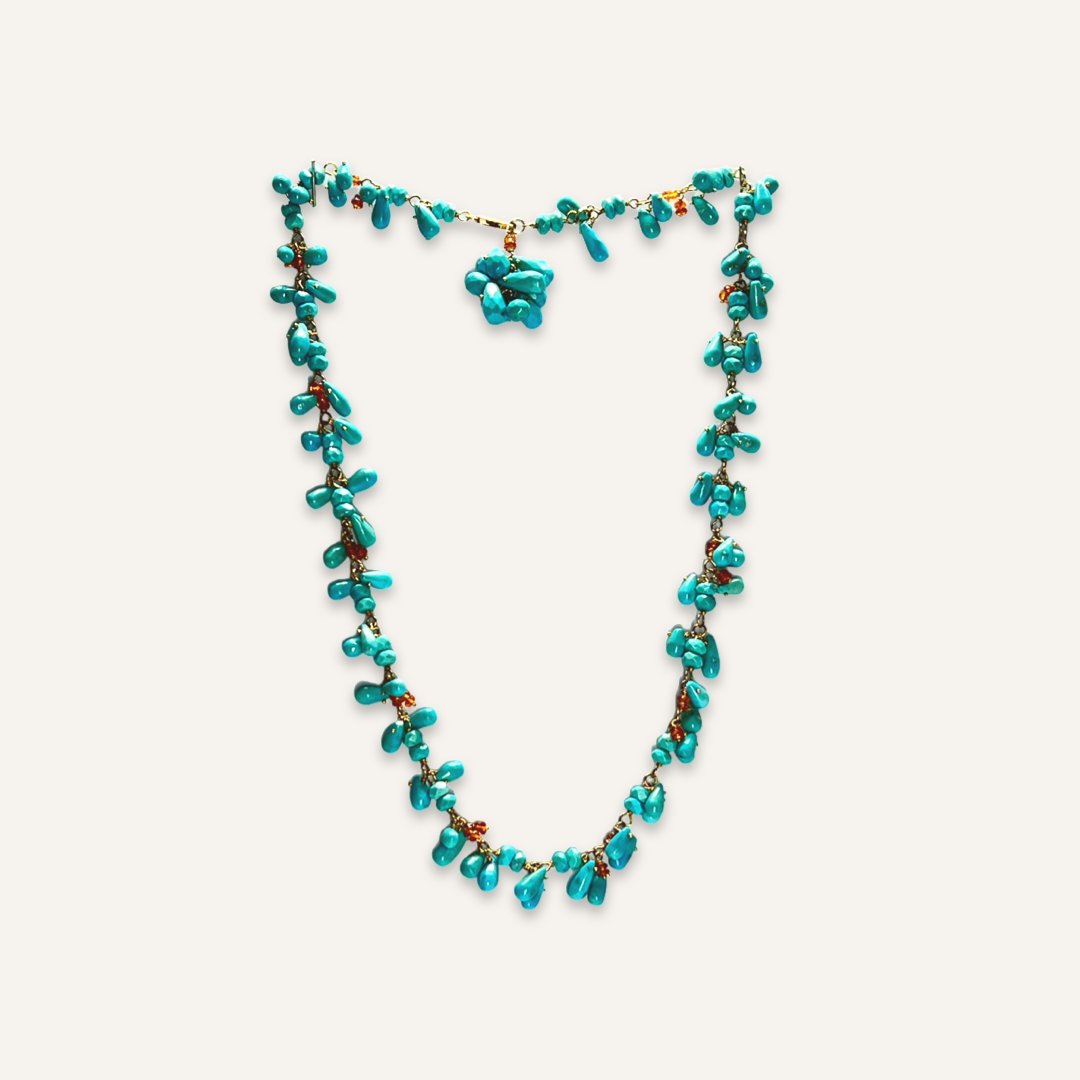 Turquoise and Citrine Necklace